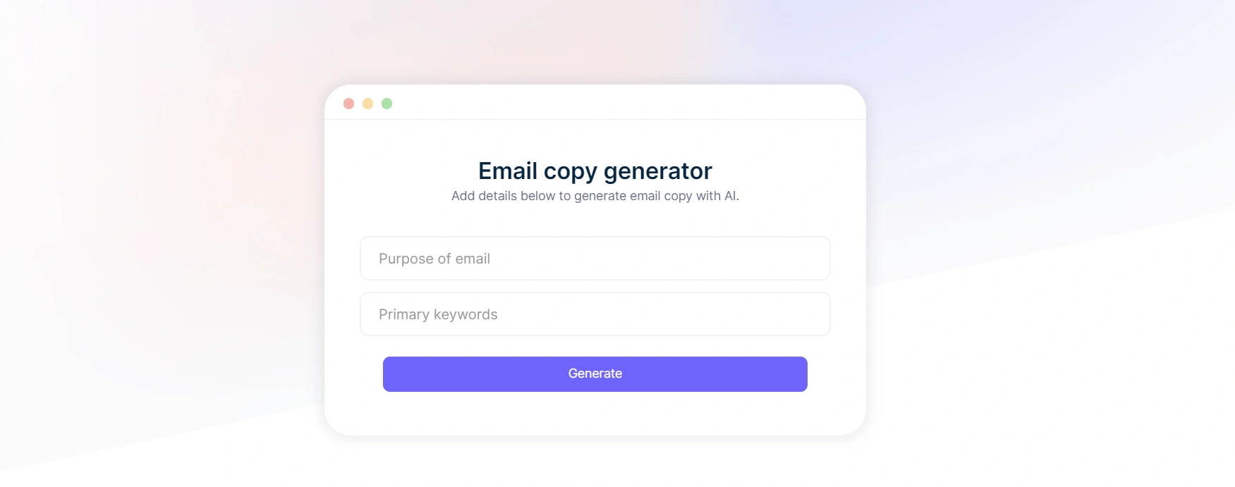 ai email generator