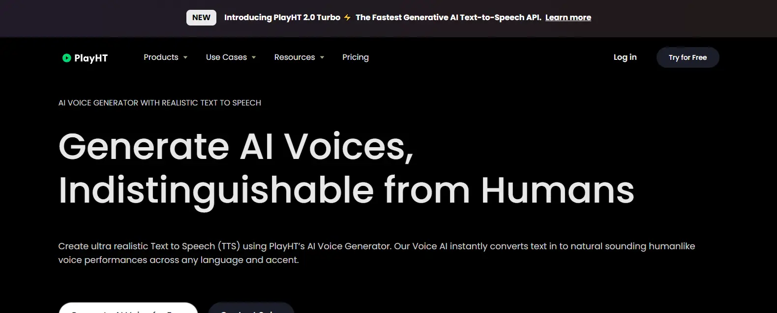 Play.ht - Well Known AI Voice Changer