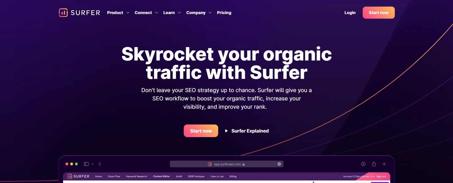 surfer seo - free ai writing tools